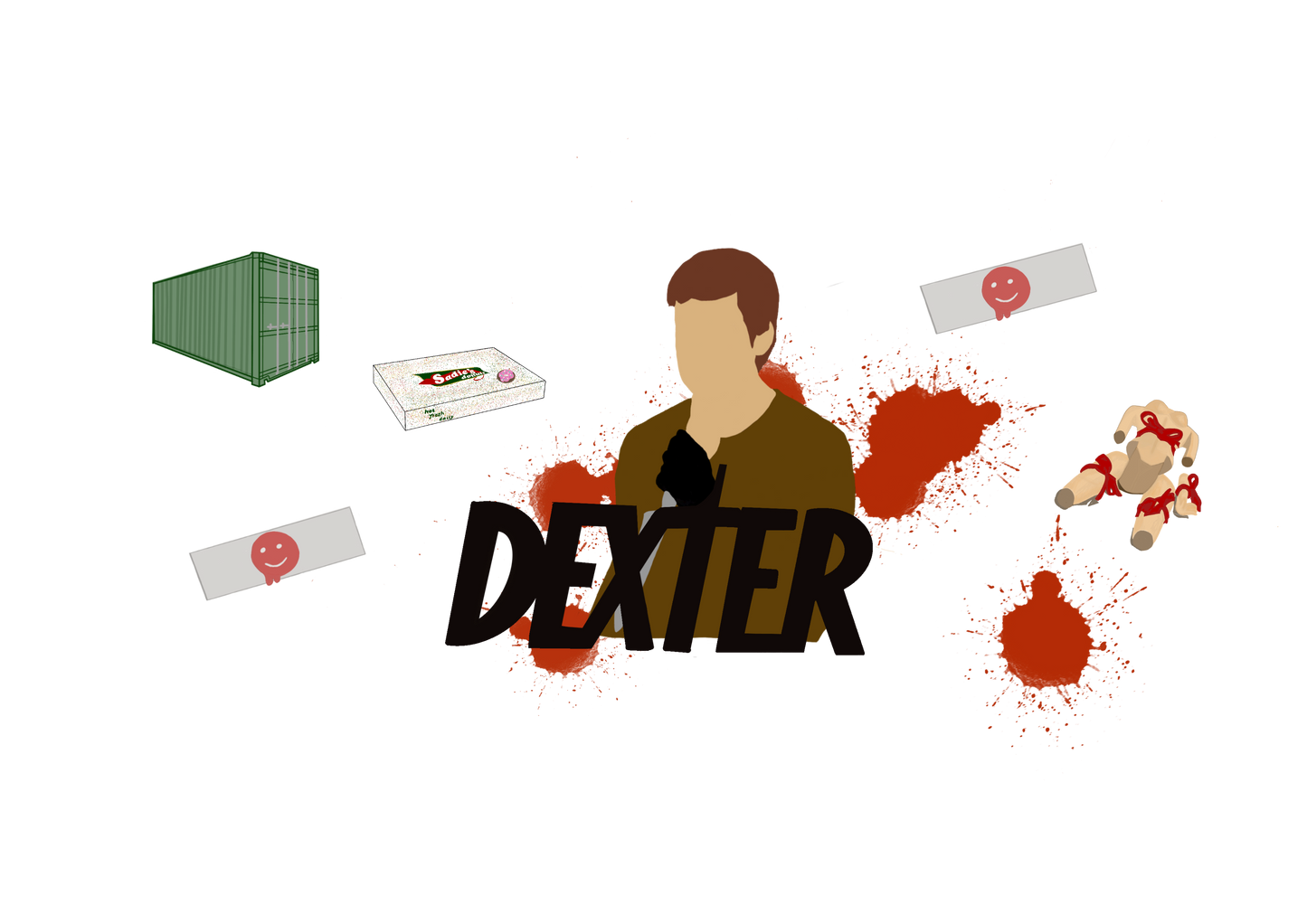 Dexter inspired glass cup