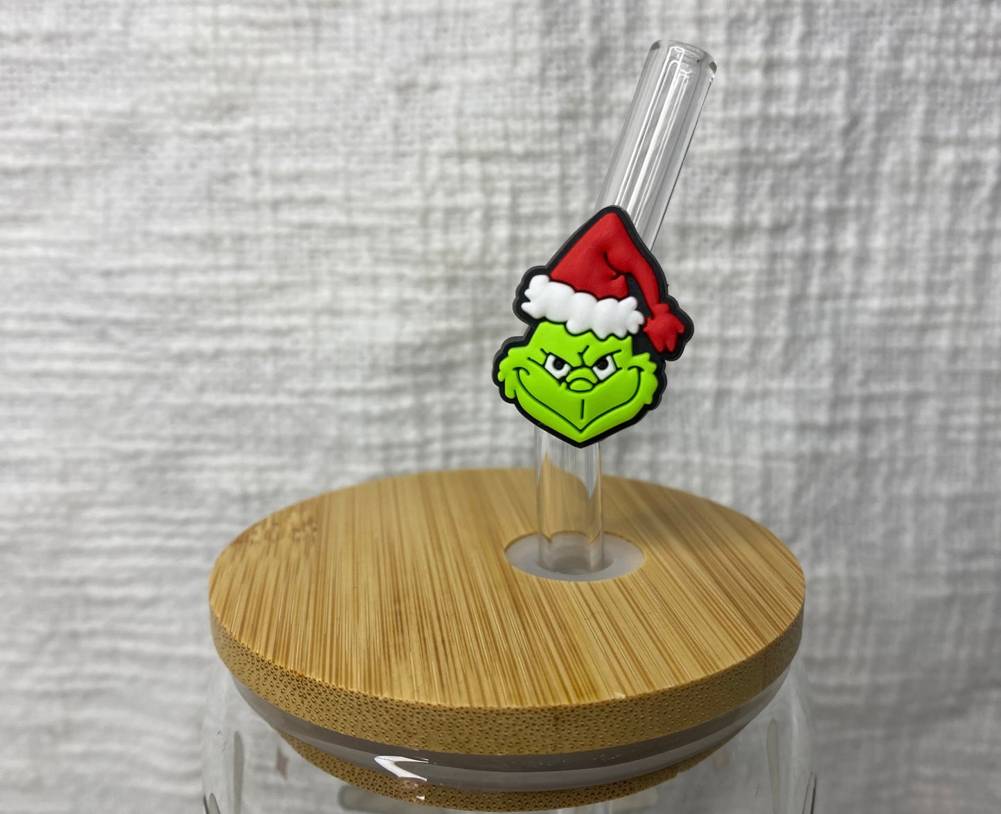 grinch straw topper 💚