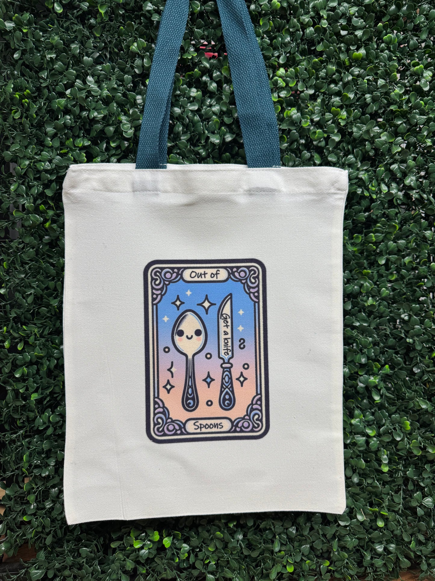 Out of Spoons tote bag - chronic illness