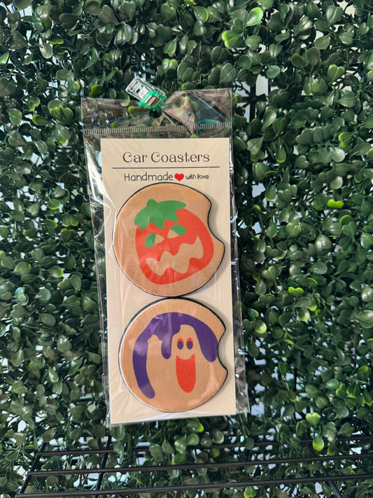 holiday cookie car coasters