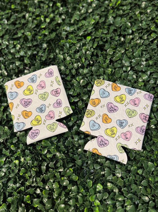Conversation Hearts Coozie "political"