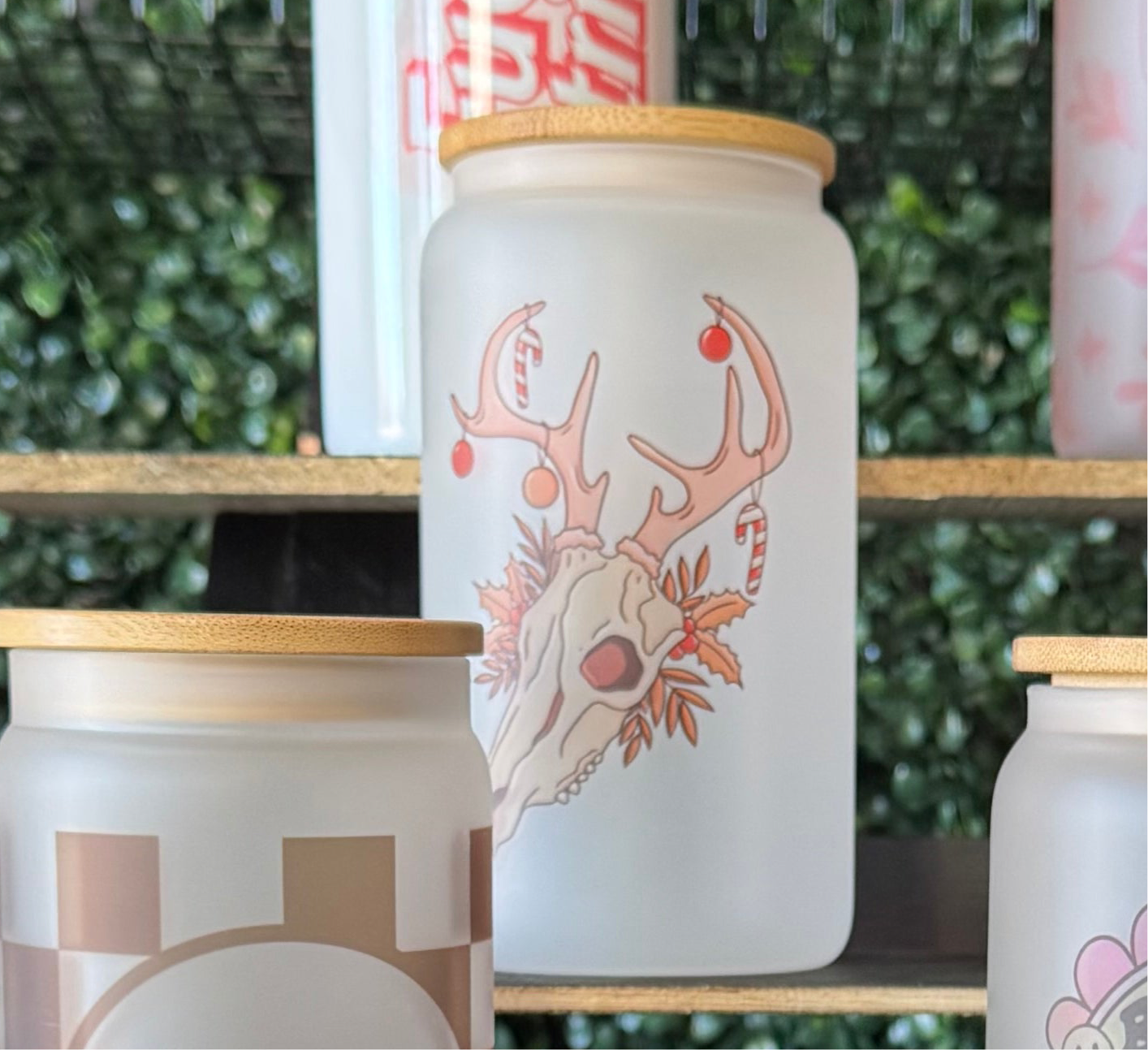 gothic creepmas deer skull (discoloration)