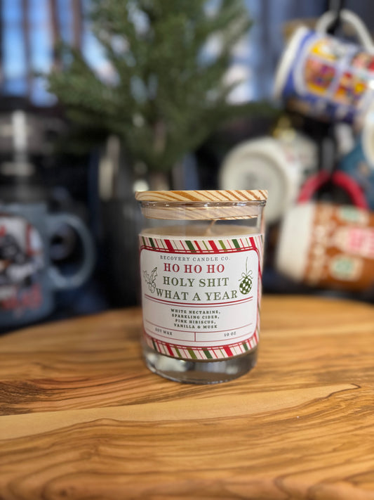 Ho Ho Ho Holy Shit (what a year) Candle