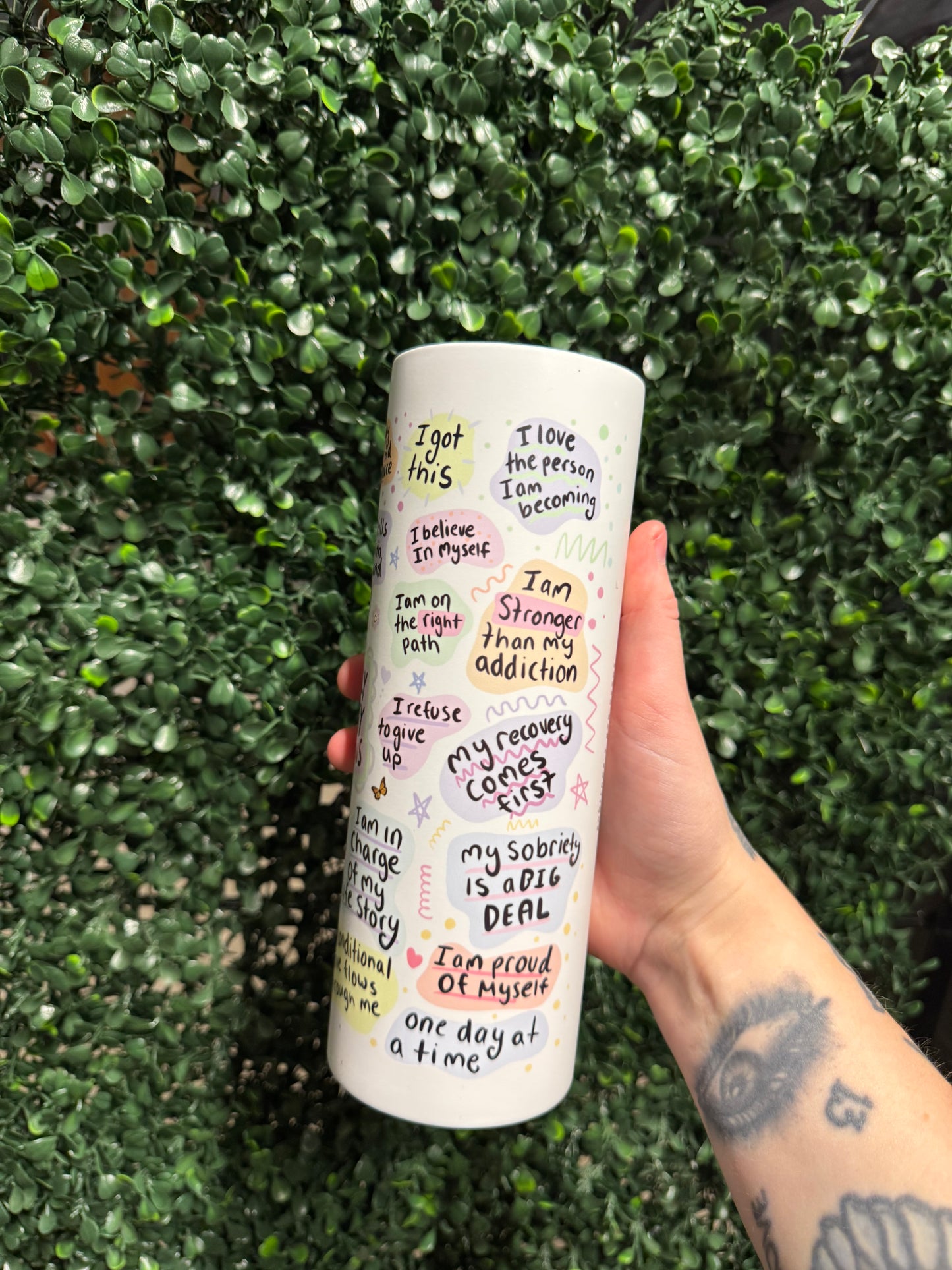 sobriety affirmations (pastel)