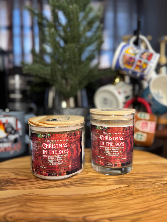 Christmas in the 90’s candle