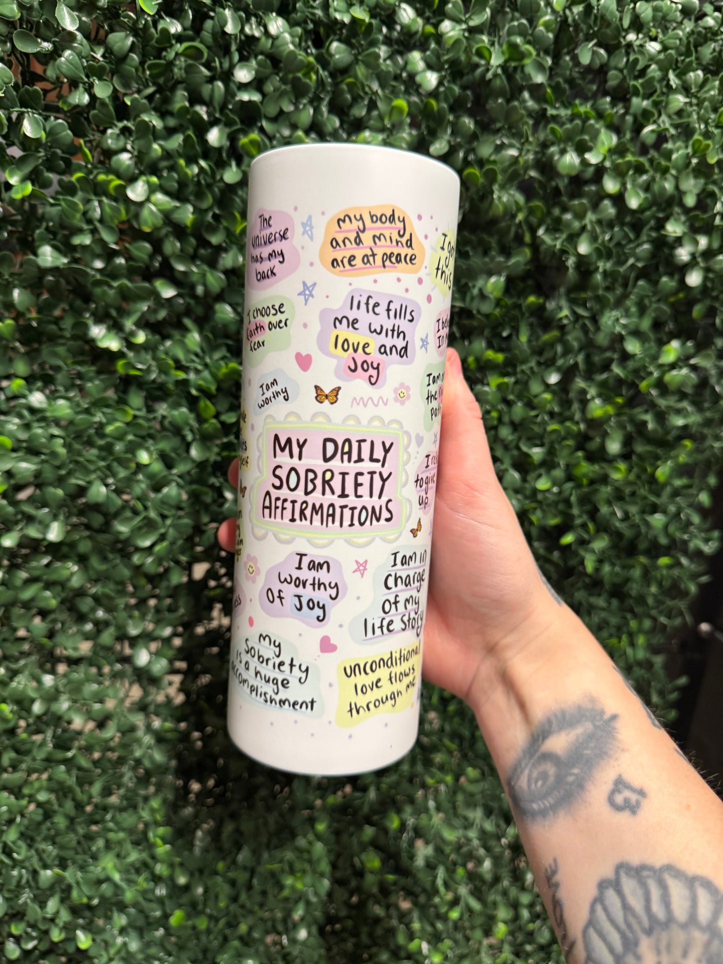 sobriety affirmations (pastel)