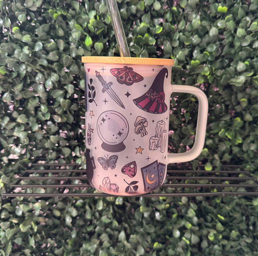 the witchiest of vibes 🔮 🗡️ glass mug
