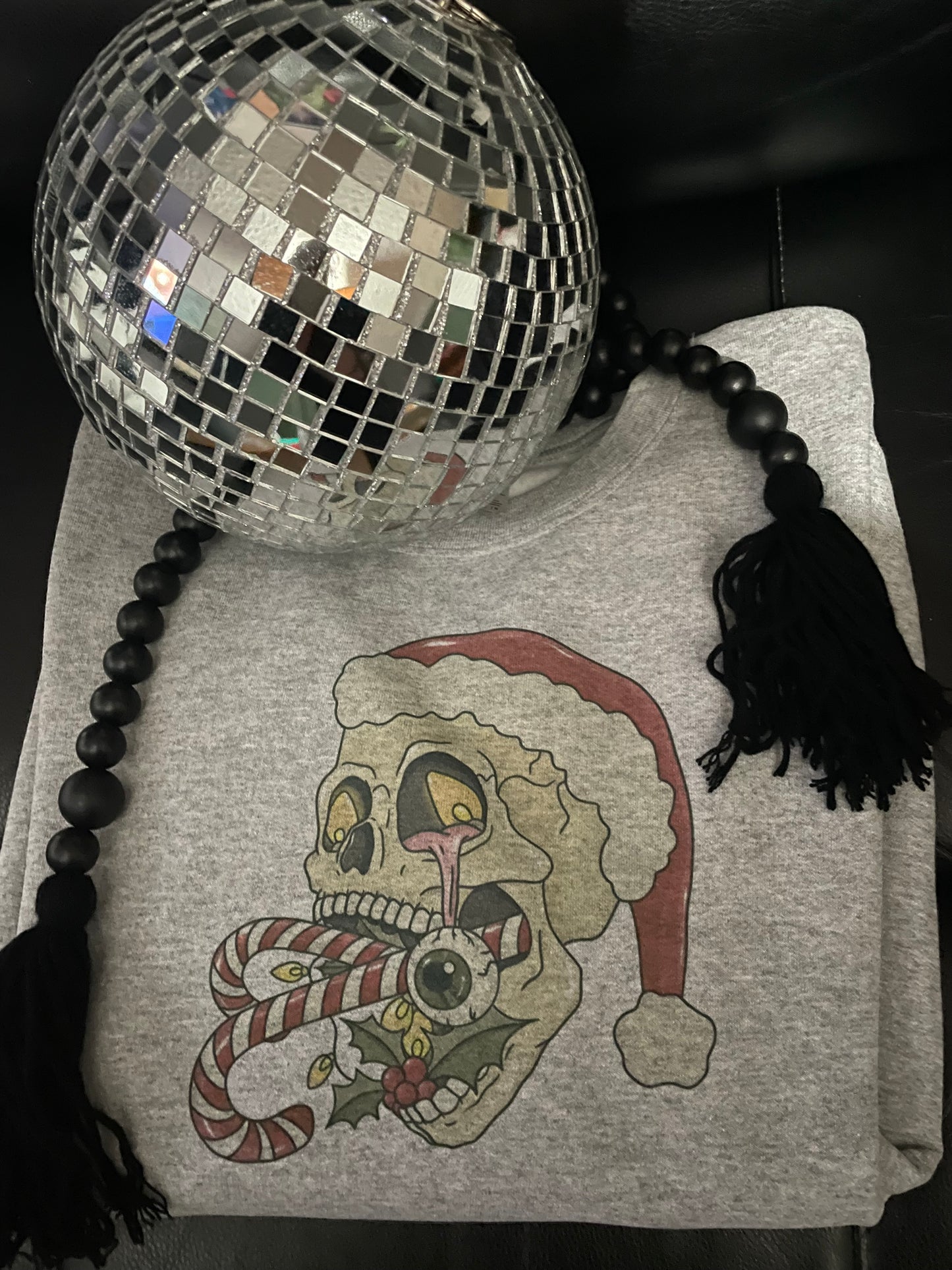 festive skull sweatshirt