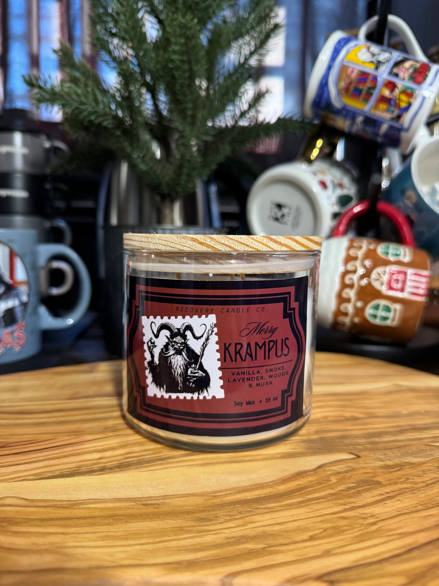 “Merry Krampus” candle